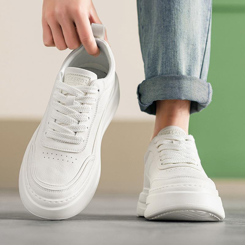 Shoes Spring New Thick-soled Heightening Board Shoes Student Casual Shoes Low-top Shoes