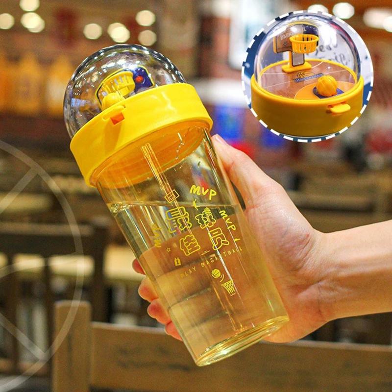 500ml Basketbal Waterfles Grote Capaciteit Studenten Leuke Schietfles Drinkware Sportbeker Accessoires Voor Kinderen Mok