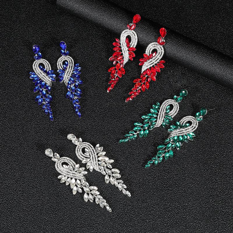A Pair Of Exaggerated Retro Earrings, Multi-Color Optional Phoenix Pattern, New Earrings.