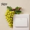 Decorative Switch Surround Fruit Wall Stickers, Creative Kitchen 3D Cute Waterproof Socket Decal Decor, Resin Children Room Sticker