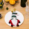 3pcs Handmade Christmas Gnome Cutlery Cover Exquisite Xmas Tableware Storage Bag  Home Xmas Decor