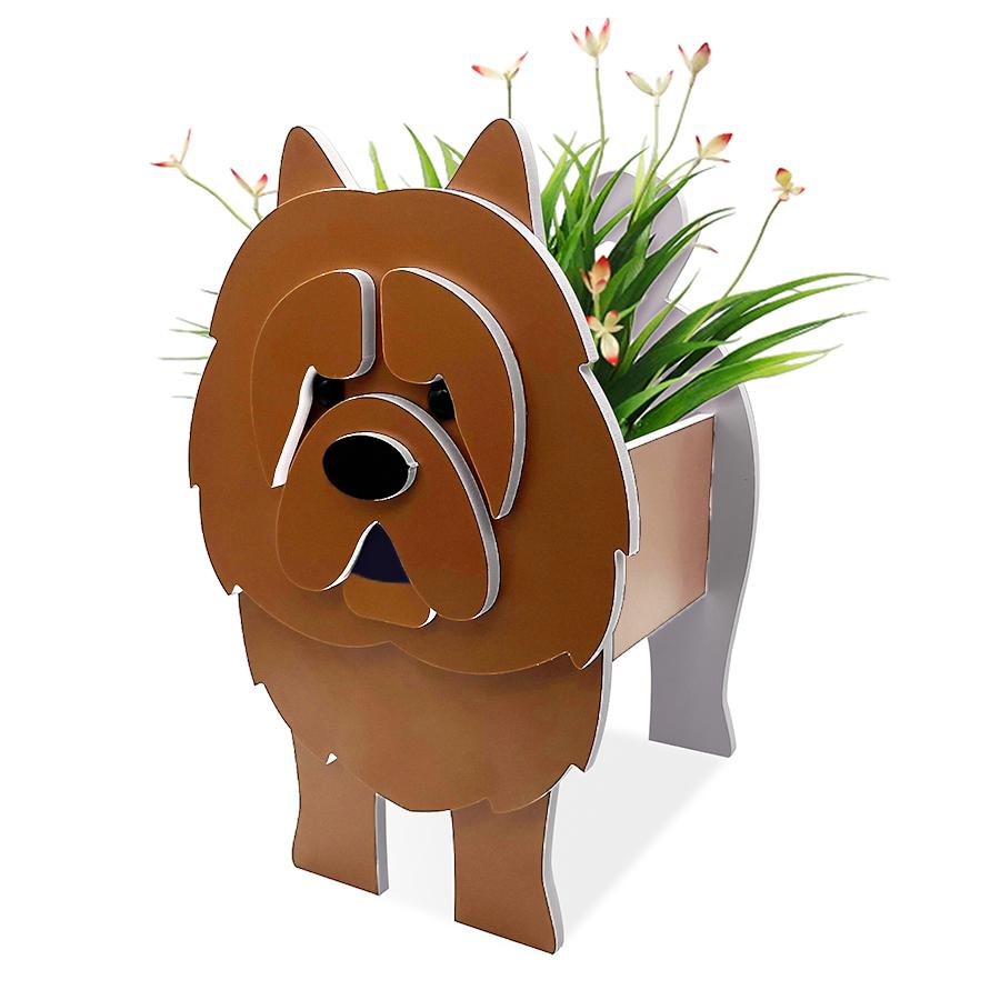 Garden Flower Pot Dog Planter Schnauzer Bulldog Poodle Corgi Yorkshire Garden Pots DIY PVC Flower Planter Garden Home Decor