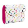 Louis Vuitton X Takashi Murakami Victorine Wallet Multicolor/White Monogram Canvas Women Wallets M28387