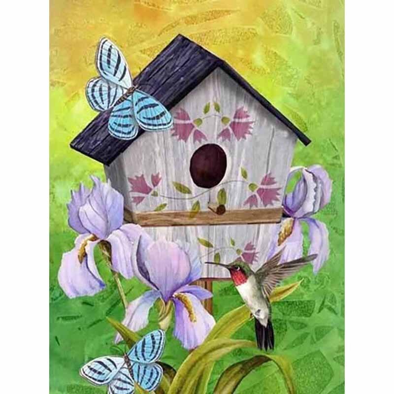 5D DIY Ζωγραφική με Διαμάντια Φρέσκα Λουλούδια Βοοειδή Κέντημα με Διαμάντια Πεταλούδα Σταυροβελονιά Πλήρης Στρογγυλή Τρύπα Διακόσμηση Σπιτιού Δώρο