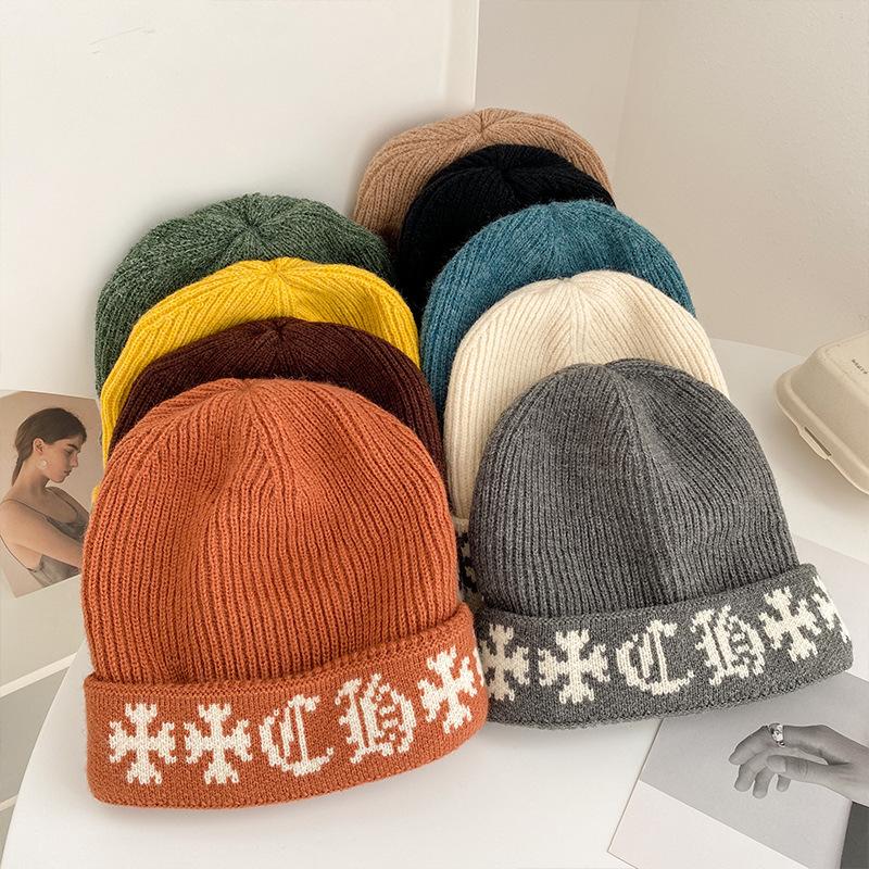 Korean Knitted Hat for Women In Winter Warmth and Thickened Face-protecting Small Ear Protecting Wool Hat Fashionable Trendy and Cold Hat