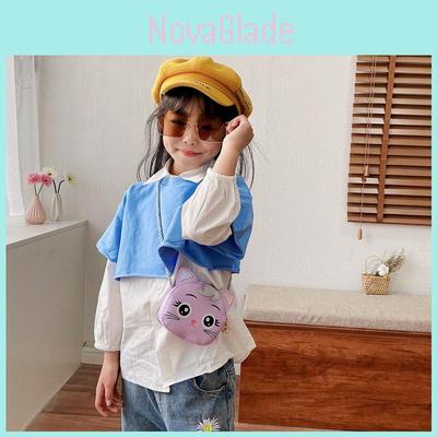 Children Cat Pattern Mini Cute Girls Crossbody Bag With Pu Material For Daily Use