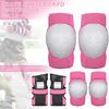 Kids Adults Knee and Elbow Pads with Wrist Guards Protective Gear Set Skateboard Protective Gear 6pcs Set
