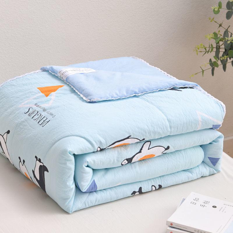 Cute Thin Comforter Quilt With Floral Lace High Quality Children King Animals Fruits Bedspread Adult Patchwork Bed Blankets