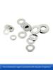 Stainless Steel Flat Washer Gasket, No Burrs, GB97 Standard (201/316/304)