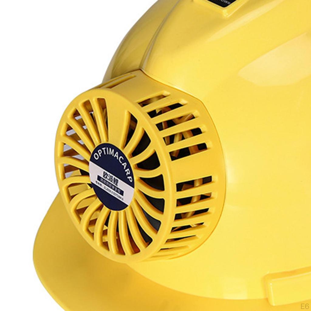 Construction Hard Hat with Fan Thickening Safety Helmet Multifunction Red