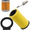 Road Passion Air Filter & Oil Filters & Spark Plugs Kits Compatible with Yamaha Big Bear 350 Kodiak 400 4x4