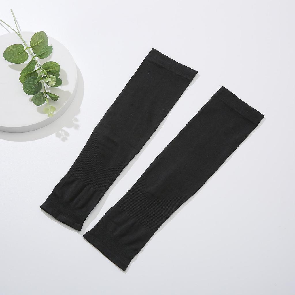 Mosquito Repellent Sun Protection Ice Silk Sleeves - Solid Color Summer Outdoor Wear