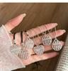 Korean Style Heart Abacus Long Necklace - High-End Luxury Pendant, Adjustable 2026 Design for Women
