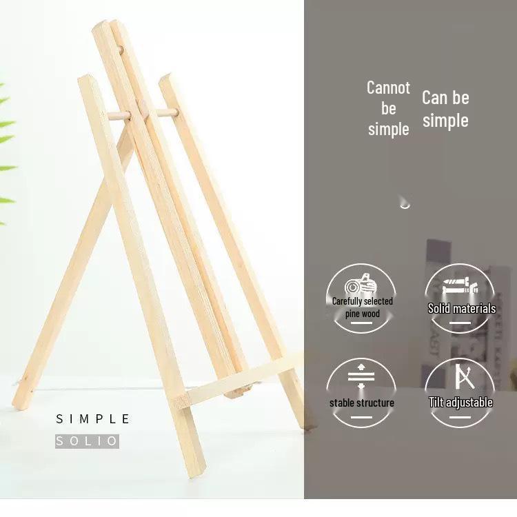 Children s Portable Mini Wooden Easel - 30/40/50CM, Smooth Finish, Safe for Hands 30CM Pine Easel