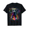 Colorful Splash Art Great Dane Portrait Puppy Owner T Shirt Vintage Washed Breathable Stylish Streetwear Versatile