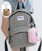 Peeps Standard Backpack (Small Charcoal Gray) Includes Foam Buddy Keyring