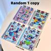1 ks Disney Stitch Spiralový zápisník 3 v 1 Kniha samolepek Studentské psací potřeby Dárek