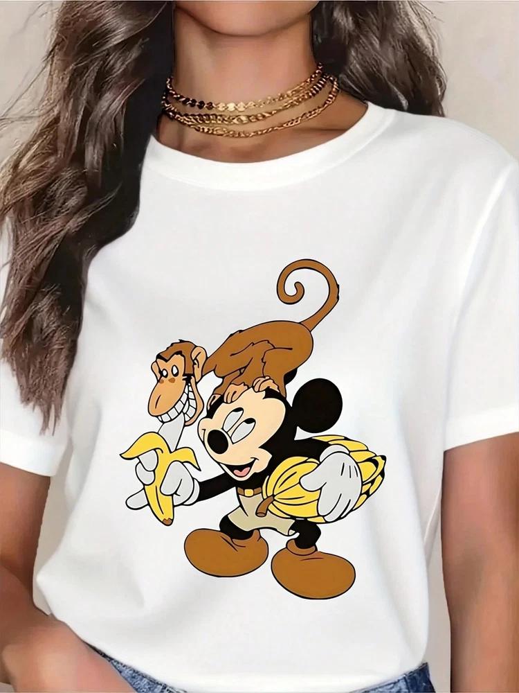Mouse And Goofy In Monkey TShirt Unisex 10 S