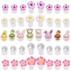 8-Piece Japanese & Korean Daisy Silicone Toe Separators for Nail Art