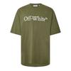 Off White Mens Bookish Lettering Crew Neck T-Shirt