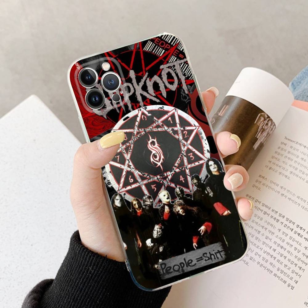 

S-Slipknot Rock Transparent Phone Case For IPhone 17 Air 16 Pro Max 15 14 13 12 11Plus Shockproof Cover iPhone 15