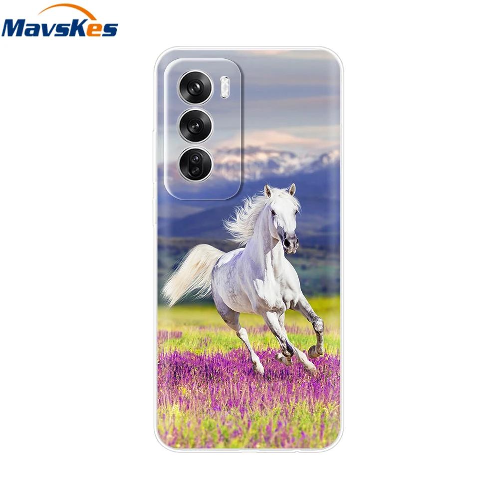 For OPPO Reno 12 5G Case Transparent Cover For OPPO Reno12 Pro 5G Reno12 Luxury Marble Soft Silicone TPU Phone Cases Funda Capas