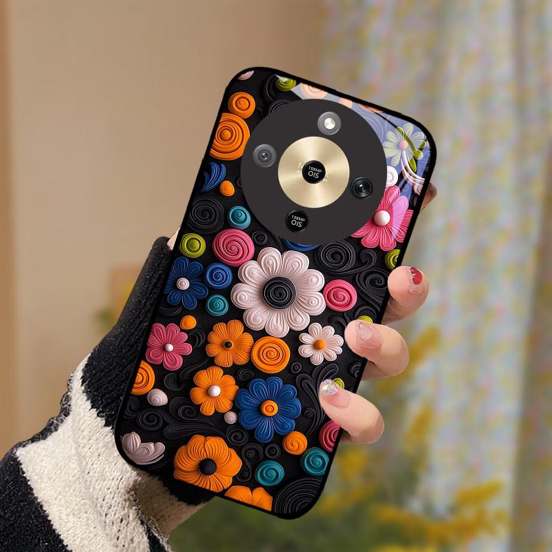 For Honor X9d 5G Case Fashion Tempered Glass Back Cover For Honor X9d 6.79" Bumper Camera Protection Shockproof Fundas Coque