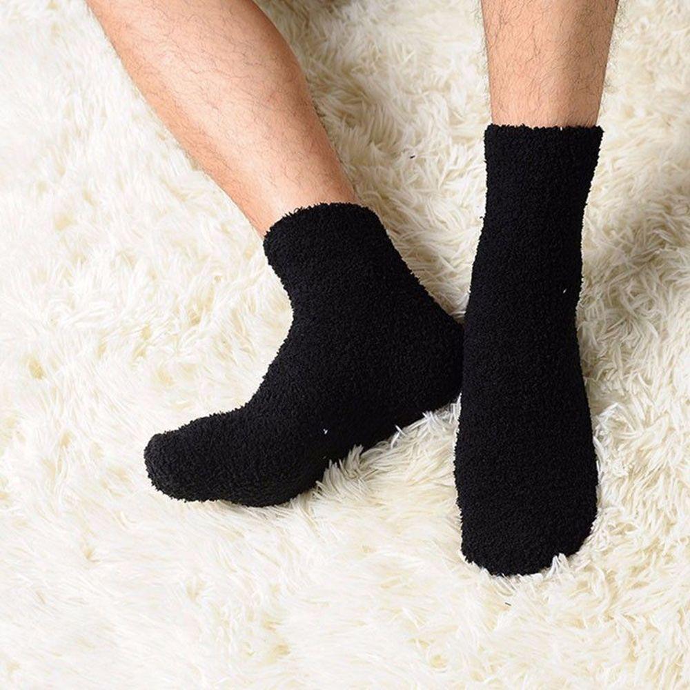 7 Colors Home Warm Men Women Cashmere Fluffy Socks Floor Bed Sleep