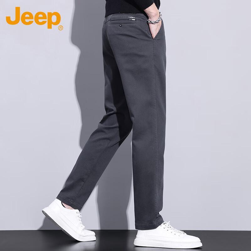 Jeep Men's Autumn/Winter Straight-Leg Casual Trousers