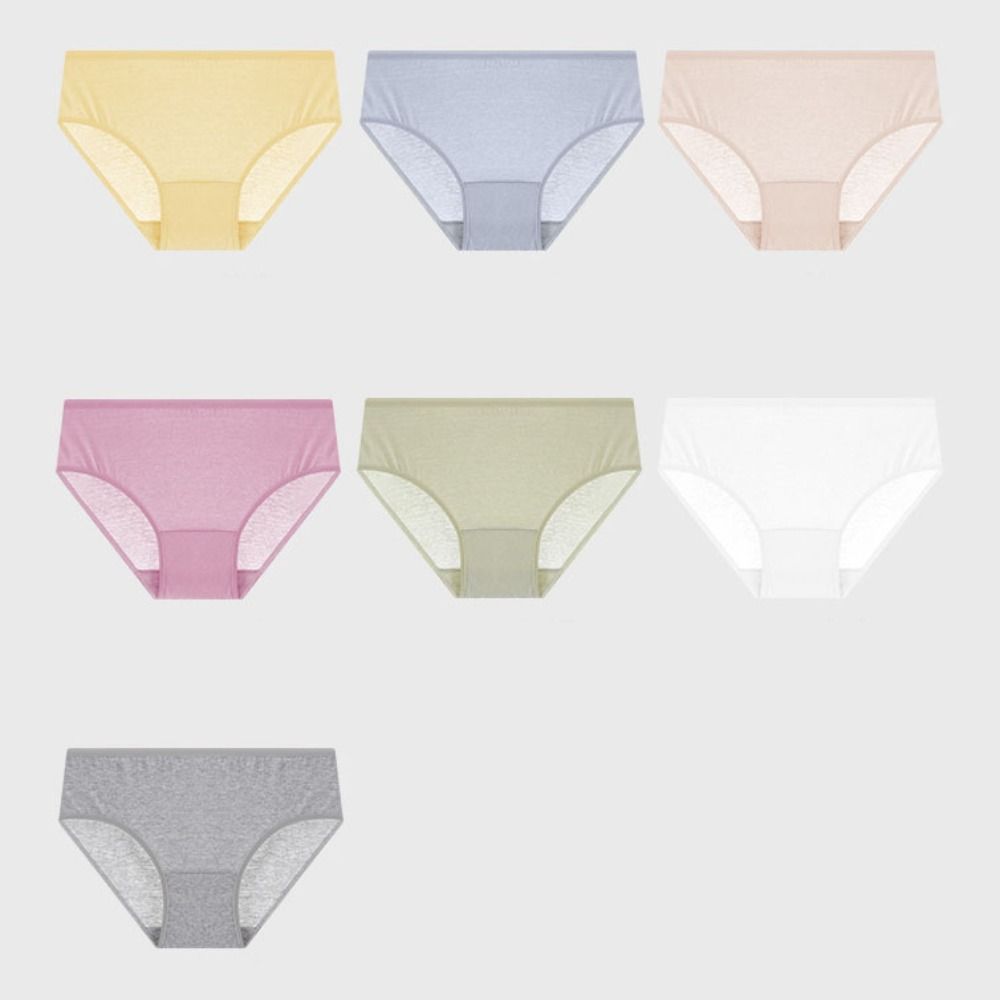 5/7Pcs Cotton Crotch Women's Disposable Panties Mid Waist Underwears for Women Women