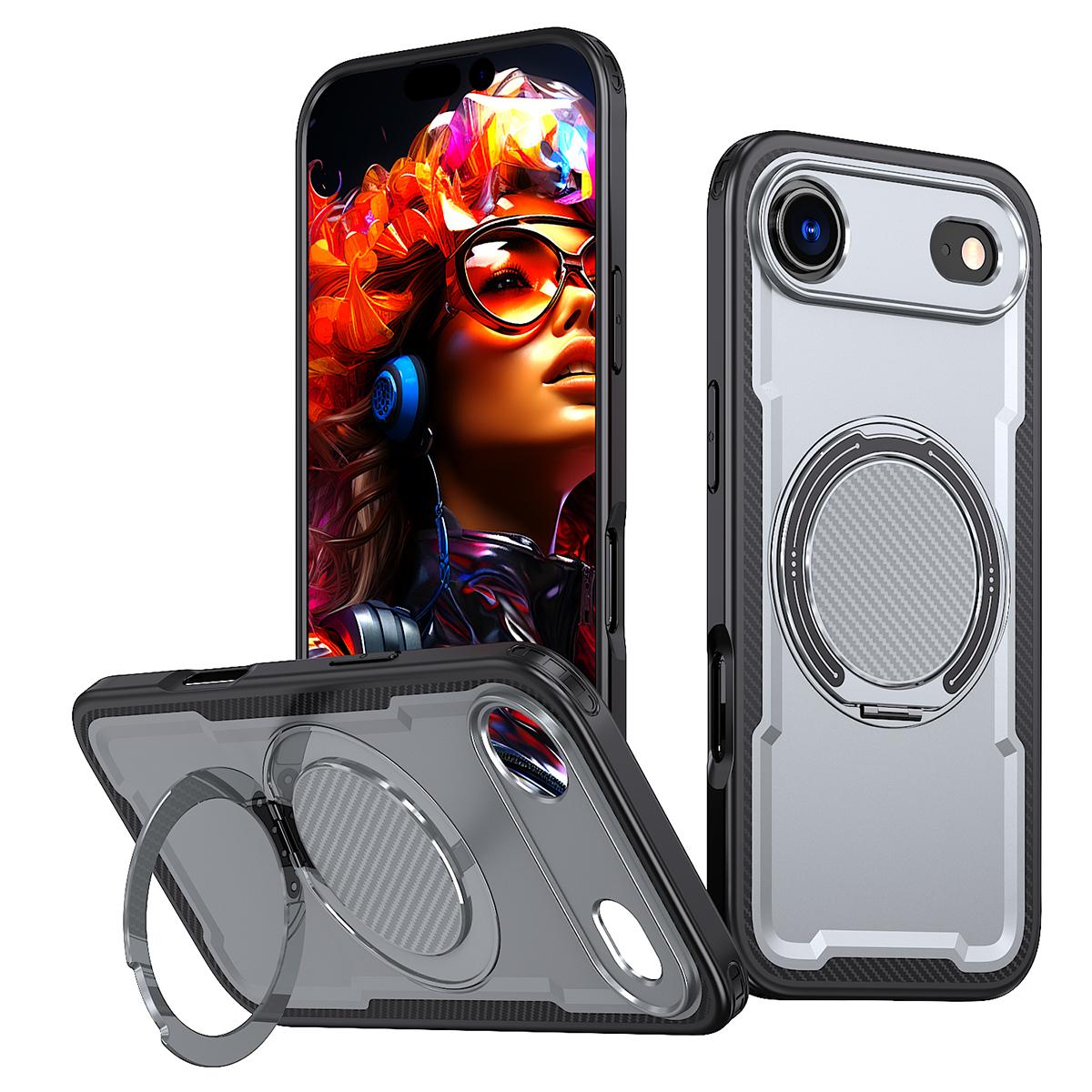 

For iPhone Air Case Compatible with MagSafe TPU+PC Kickstand Phone Cover