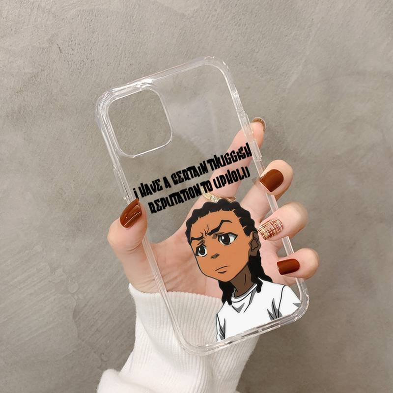 Huey Freeman Boondocks Phone Case for iPhone 11 12 13 mini pro XS MAX 8 7 6 6S Plus X 5S SE 2020 XR case