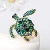 Women Exquisite Tortoise Turtle Brooch Pin Chic Crystal Broochpin Jewelry