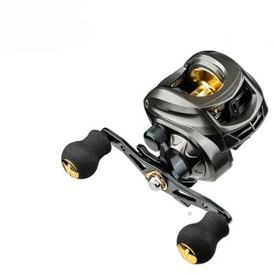 Mulinello da Esche Mulinello Baitcasting ad Alta Velocità Mulinello da Pesca a Lancio Max Drag 8KG Attrezzatura da Pesca alla Carpa Bobina in Metallo+Occhiali 18+1BB 7.2:1 Rapporto Resistente alla Corrosione
