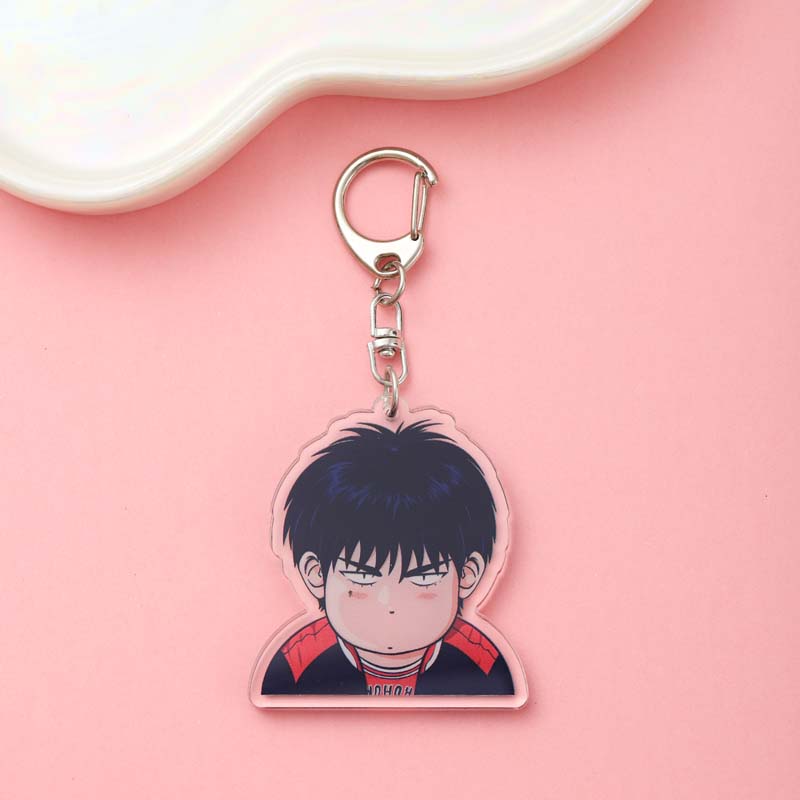 1/14Pcs Anime Figures Slam Dunk Acrylic Car Keychain Cute Backpack Pendant Funny Bag Charms Accessories Decoration Holiday Gifts