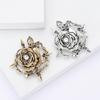 Stylish Skull Rose Brooch Unique Alloy Jewelry Fashion Brooch Clothing Jewelry Suitable for Music Festivals and Parties