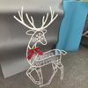 2025 Christmas New Outdoor Decoration Led Light Iron  Deer Horticulture Lawn Decoration  Outdoor Christmas Decoration