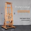 Adjustable Beech Wood Easel: Floor & Tabletop Folding Stand for Sketching & Oil Painting