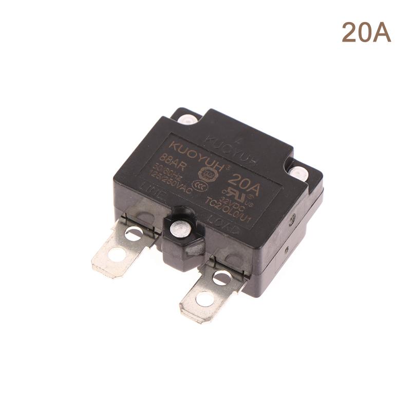 1Pc  88Ar 3A 4A 5A 7A 8A 10A 15A 20A 25A Automatic Reset Circuit Breaker Overload Switch Over Current Protector