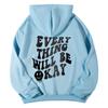 SOLY HUX Women's Sweatshirt Pattern Hoodie Casual Long Sleeve Loose Pullover with Kangaroo Pocket