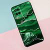Gold Indigo Faux Malachite For Oppo A40 A60 A80 A18 A38 A58 A78 A98 A79 A16 A76 A96 A15 A74 A94 A54 A77 A17 Phone Case