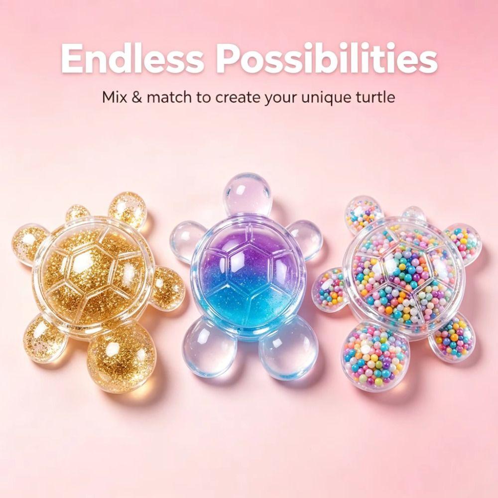 Transparent DIY Empty Ball Skin Turtle Handmade Ball Skin DIY Pressure Ball Kit Adults Beginners