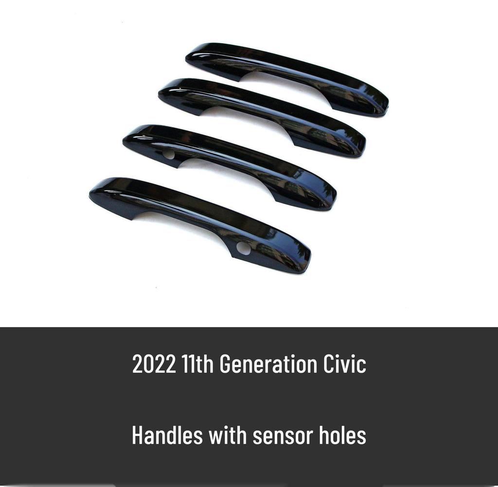Îmbunătățiri pentru Honda Civic generația a 11-a 2022: buza frontală, eleron spate, splitter, jaluzele, bară spate.