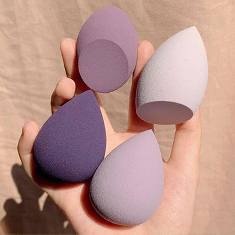 4ks/sáček Fashion Make Up Blender Kosmetická houbička na make-up nafouknutý make-up podkladový prášek houba Beauty Tool Příslušenství k make-upu