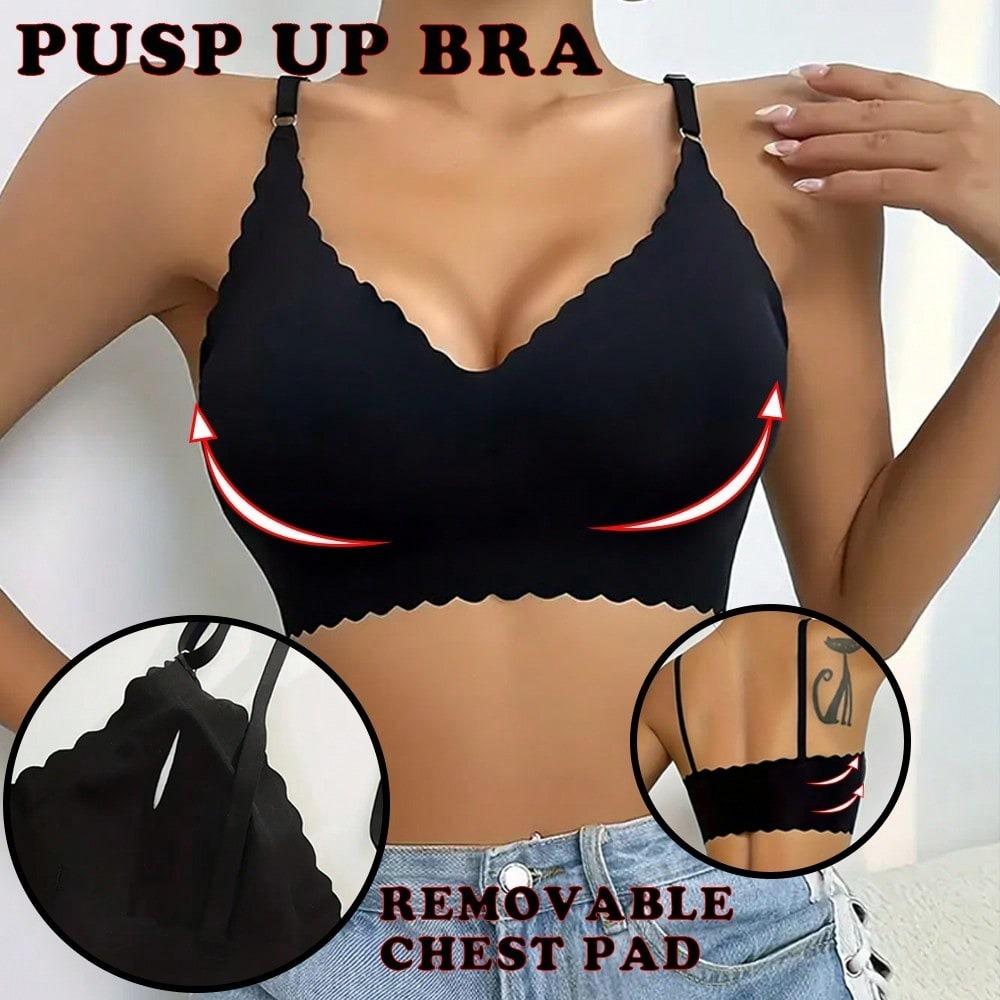 [Soft Wire-Free Bra] Soft Wire-Free T-Shirt Bra | Solid Color Seamless Underwear | Comfortable Close-Fitting for Daily Wear