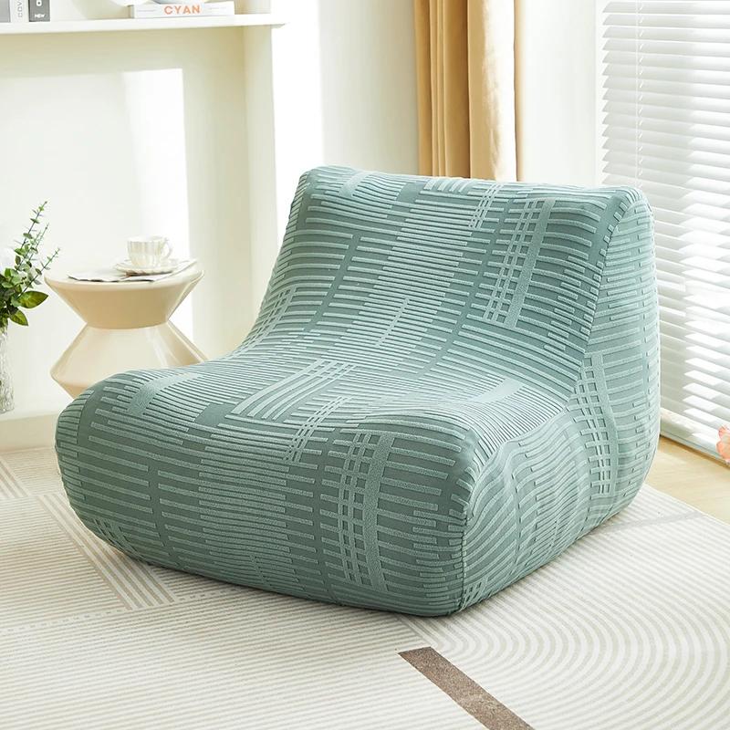 

Elastic Jacquard Armless Sofa Cover All Inclusive Single Lounges Sofas Cover All Seasons Floor Couch Cushion Living Room Bedroom