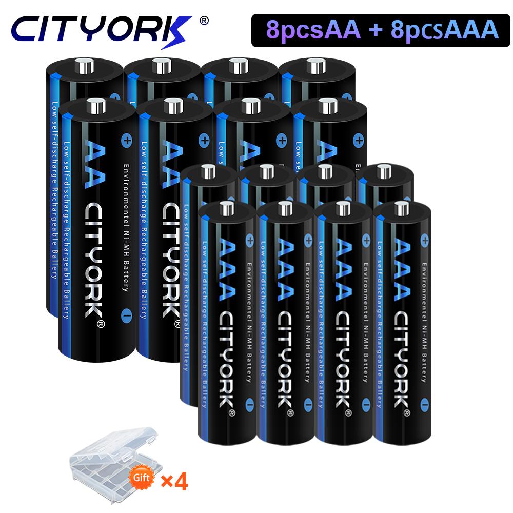 CITYORK 1.2V AA AAA NIMH Rechargeable Batteries 2A 3A With 12 Slots Fast Smart Intelligent charger for 1.2V AA AAA Battery