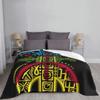 Bandiera Amazigh con Simbolo YAZ Popolo Tamazight Coperta Pile Flanella Tappeto Kabyle Marocchino Coperte da Divano Trapunta per Divano