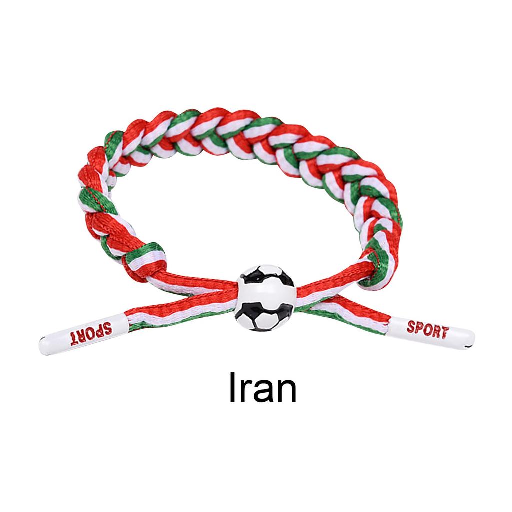 Football Team Fan Support Identification Woven Bracelet