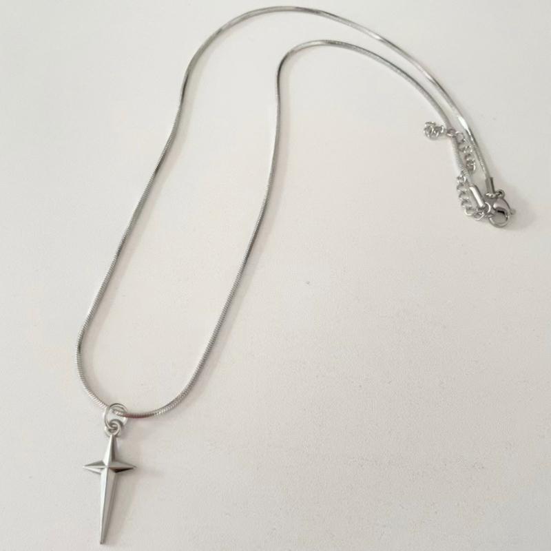 Fashion Cross Star Pendant Necklace Clavicle Chain Choker Necklace Jewelry